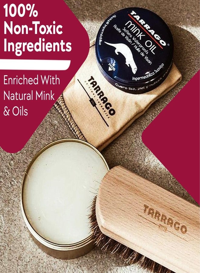 Tarrago Mink Oil for Leather Boots - Conditioner and Cleaner- Waterproof, Soften, Condition, Restore Shoes, Saddles, Purses, Bags, Gloves, and Vinyl- 100mL 3.52oz - Image 2